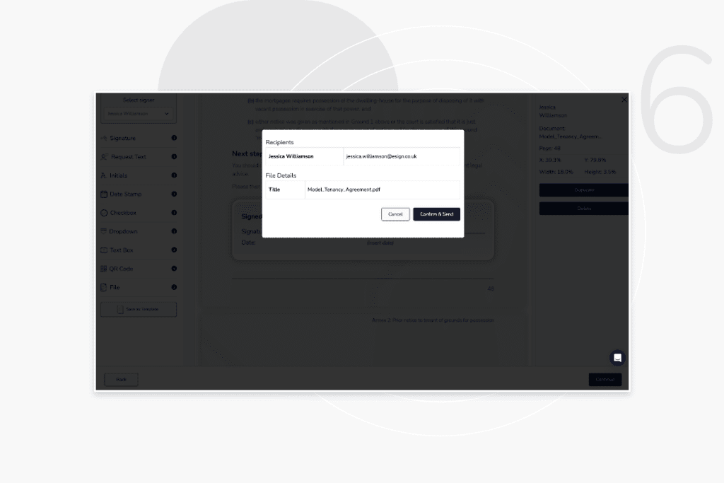 Adding eSignature To PDF Step 6