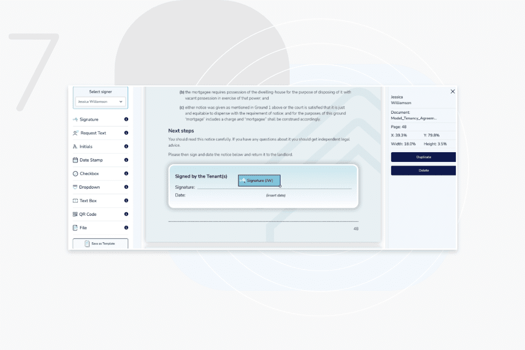 Adding eSignature To PDF Step 7