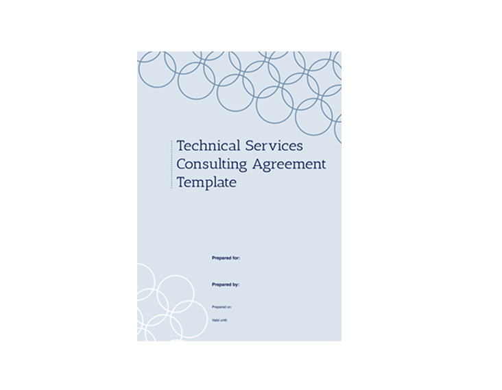 Technical Services Consulting Agreement Template eSign Free