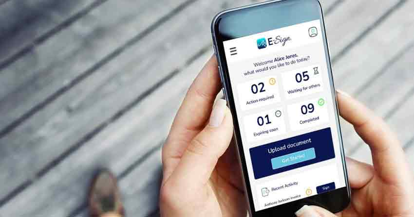 eSignature Software Mobile User