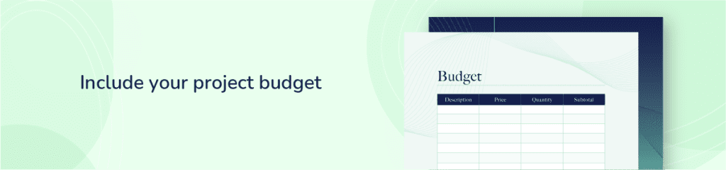 grant proposal project budget