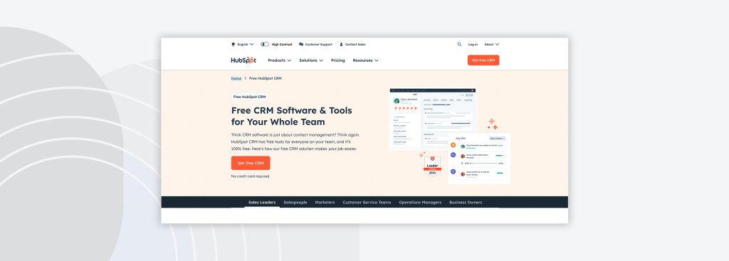 HubSpot CRM Tool