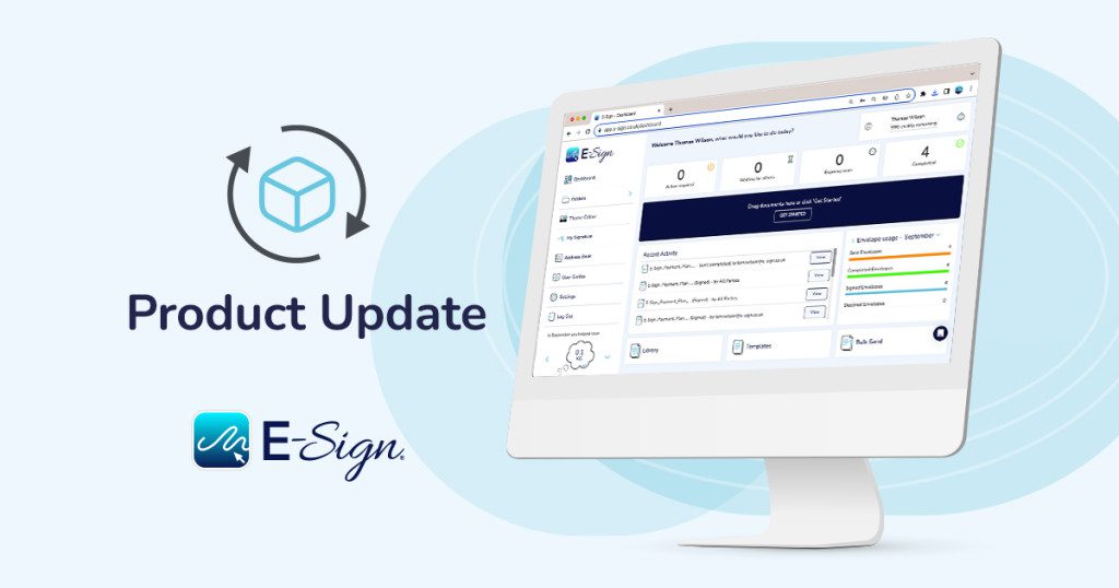 E-Sign Product Update Header