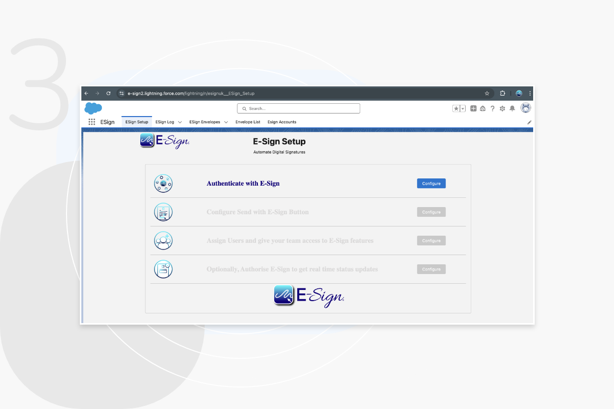 E-Sign for Salesforce Step 3