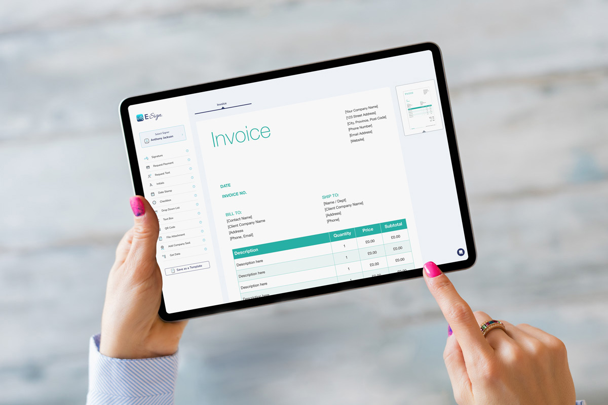 How to eSign Invoice Templates