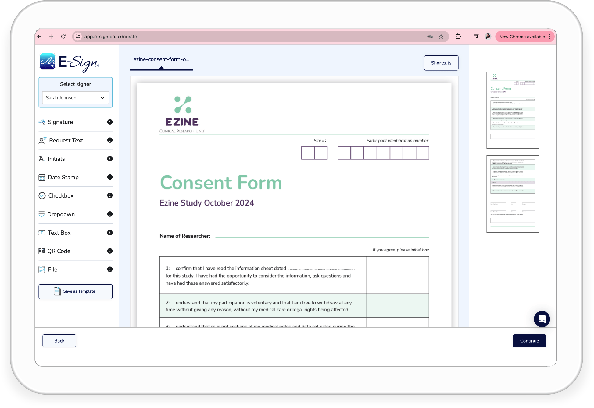 enhance the patient experience with econsent