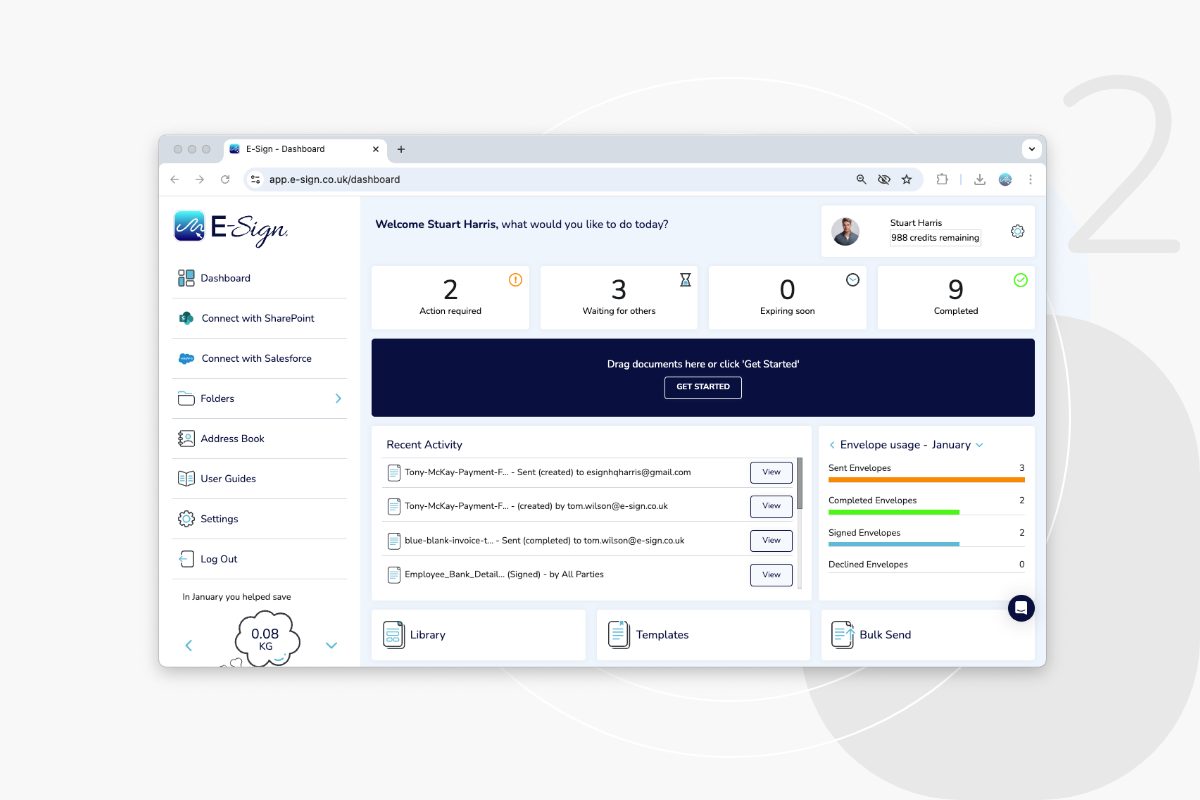 How to eSign Documents Online Step 2